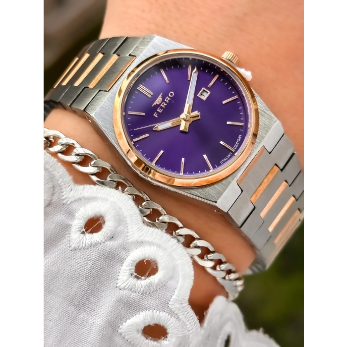 FL21495A Çelik Kordonlu Kadın Kol Saati