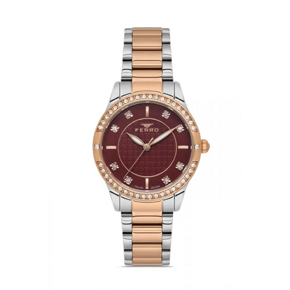 FL21501AWT Çelik Kordonlu Kadın Kol Saati