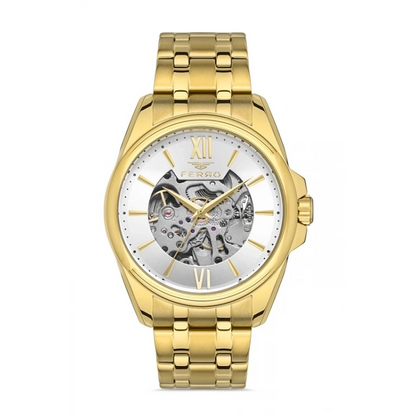 F11323A Çelik Kordonlu Otomatik Erkek Kol Saati