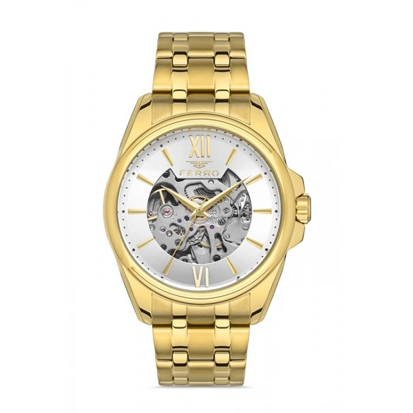 F11323A Çelik Kordonlu Otomatik Erkek Kol Saati