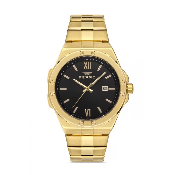 F11357A Çelik Kordonlu Erkek Kol Saati