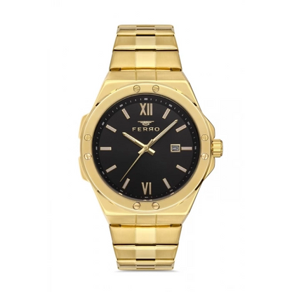 F11357A Çelik Kordonlu Erkek Kol Saati