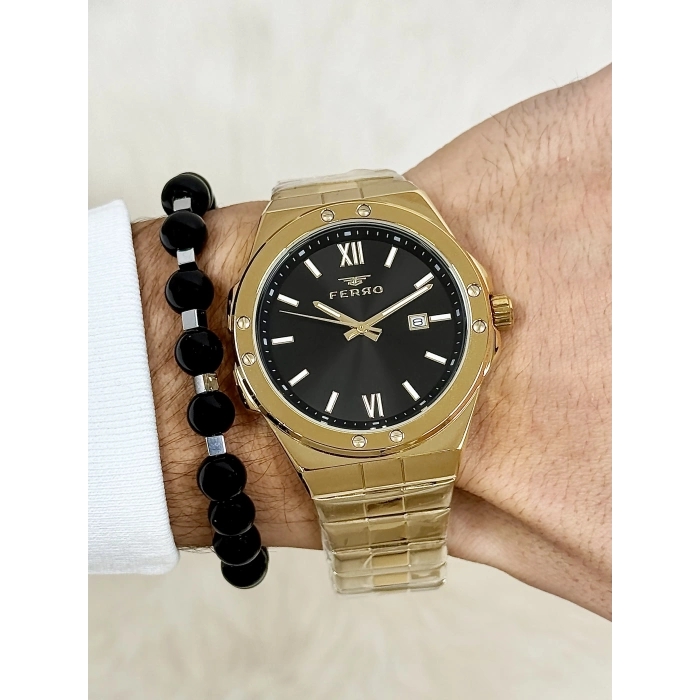 F11357A Çelik Kordonlu Erkek Kol Saati