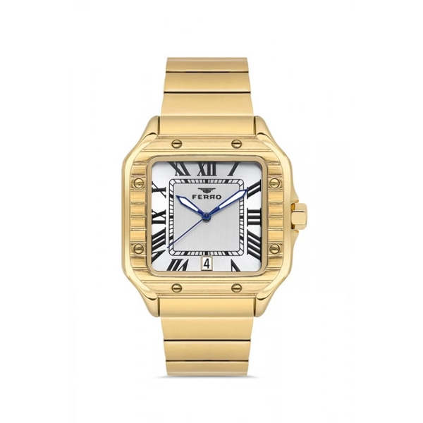 F11448A Çelik Kordonlu Erkek Kol Saati