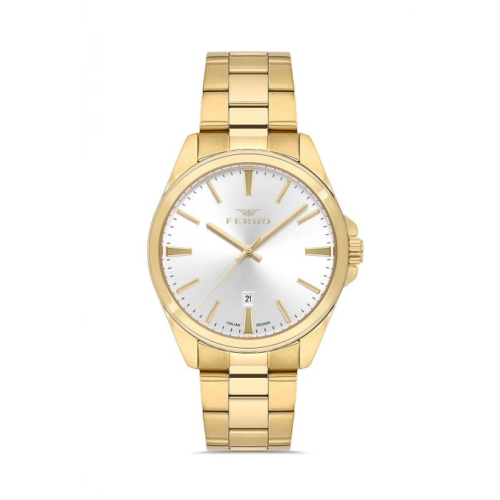 F11551AWT Çelik Kordonlu Erkek Kol Saati