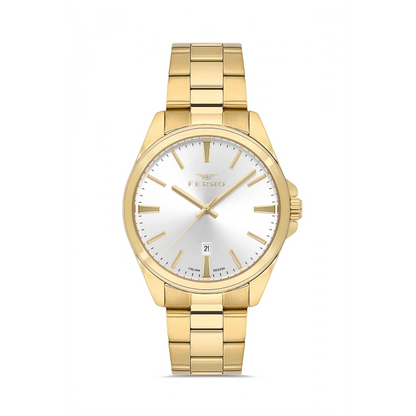 F11551AWT Çelik Kordonlu Erkek Kol Saati