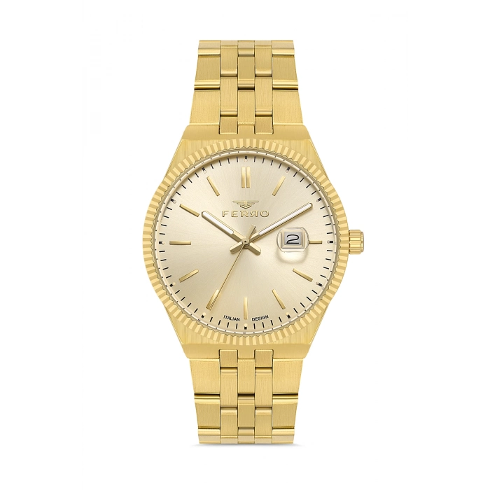 F11569AWT Çelik Kordonlu Erkek Kol Saati