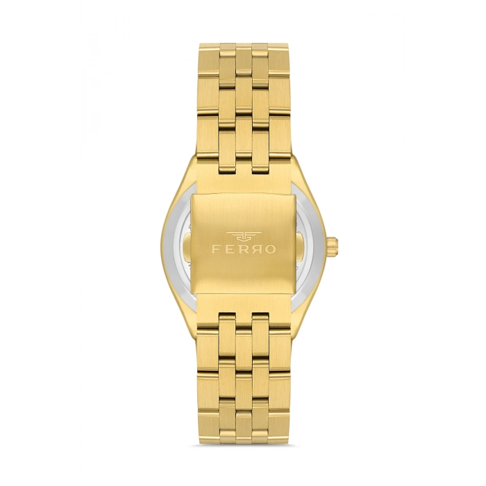 F11569AWT Çelik Kordonlu Erkek Kol Saati