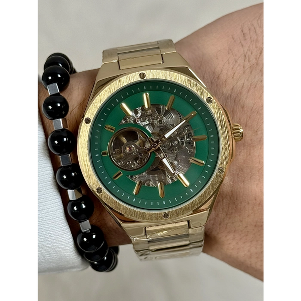 F31443A Çelik Kordonlu Otomatik Erkek Kol Saati