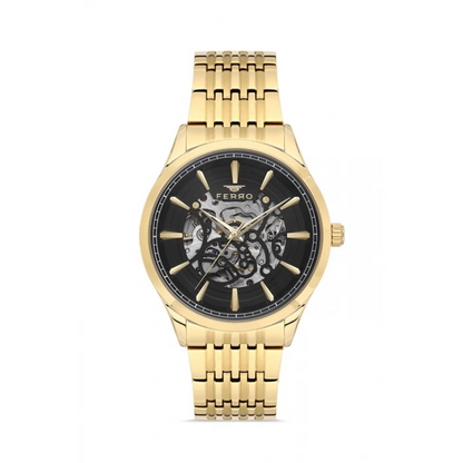 FM31440A Çelik Kordonlu Otomatik Erkek Kol Saati