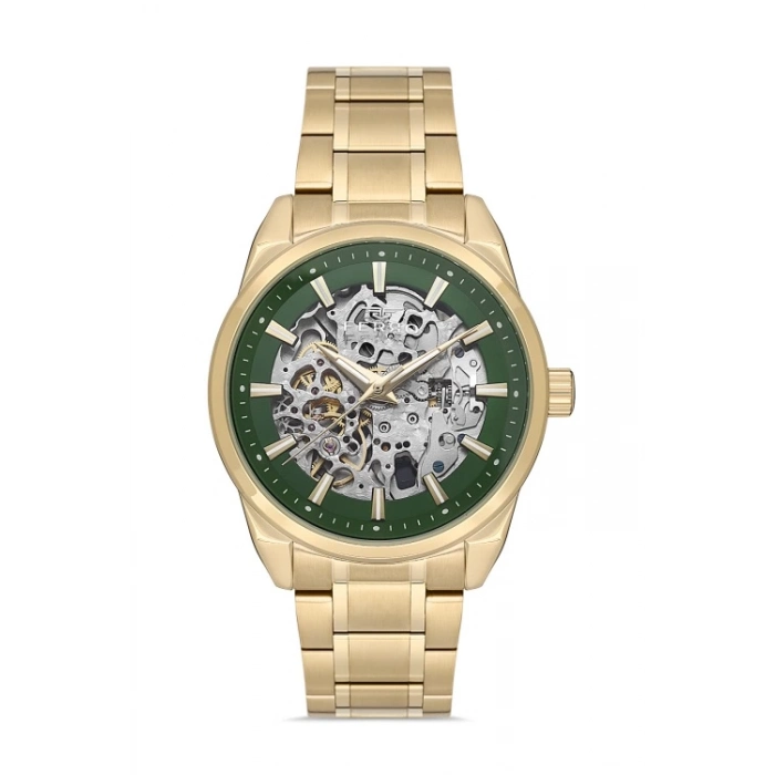 FM40106A Çelik Kordonlu Otomatik Erkek Kol Saati