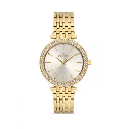 FL21449A Çelik Kordonlu Kadın Kol Saati