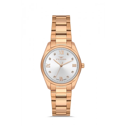 FL21502AWT Çelik Kordonlu Kadın Kol Saati