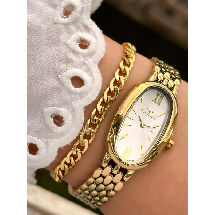 FL21510A Çelik Kordonlu Kadın Kol Saati