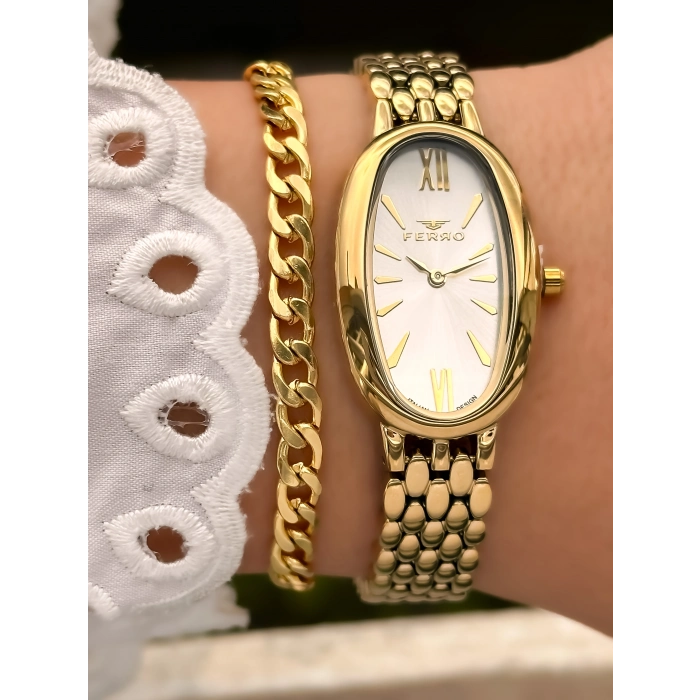 FL21510A Çelik Kordonlu Kadın Kol Saati