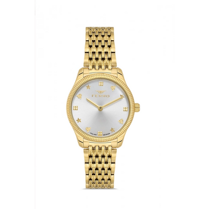 FL21512AWT Çelik Kordonlu Kadın Kol Saati