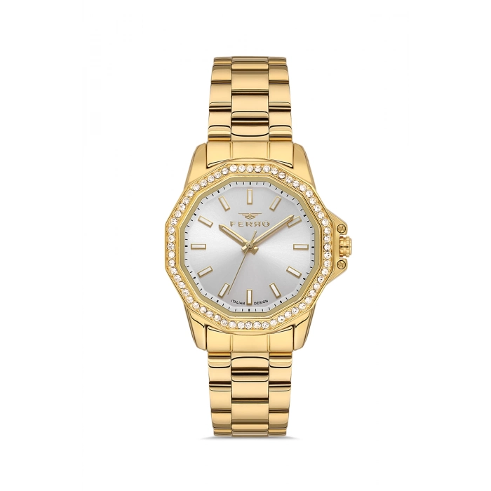 FL21540AWT Çelik Kordonlu Kadın Kol Saati