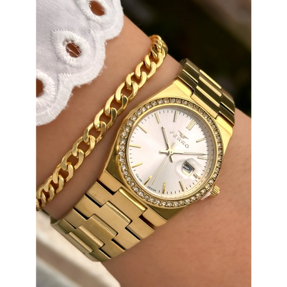 FL21596AWT Çelik Kordonlu Kadın Kol Saati