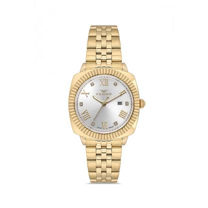 FL21625AWT Çelik Kordonlu Kadın Kol Saati