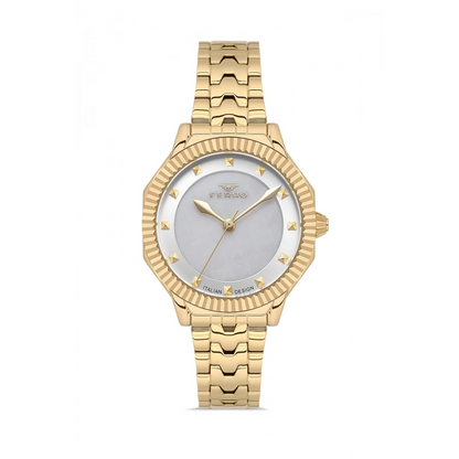 FL21632AWT Çelik Kordonlu Kadın Kol Saati