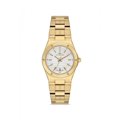 FL21643AWT Çelik Kordonlu Kadın Kol Saati