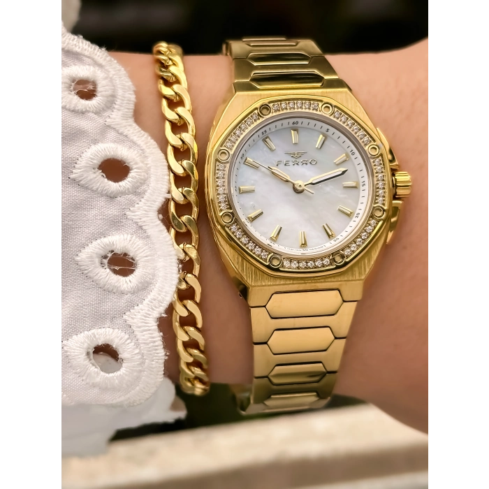 FL43026A Çelik Kordonlu Kadın Kol Saati