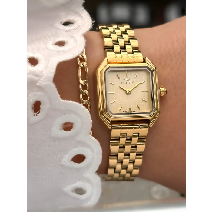 FM88210A Çelik Kordonlu Kadın Kol Saati