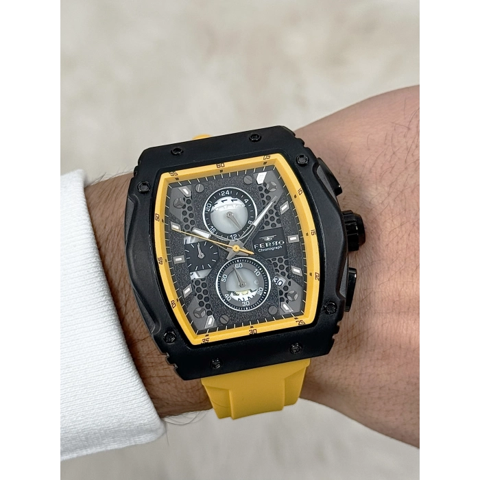 FM11351D Silikon Kordonlu Erkek Kol Saati