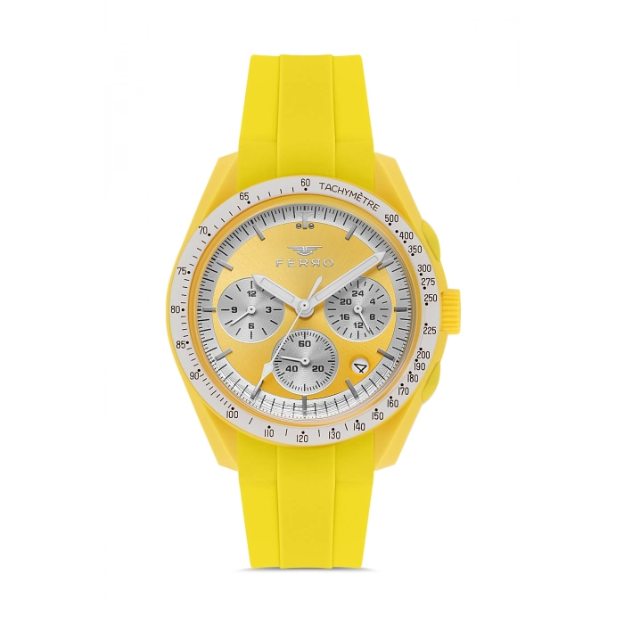 FM11401D Silikon Kordonlu Erkek Kol Saati