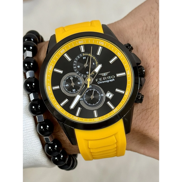 FM31359D Silikon Kordonlu Erkek Kol Saati