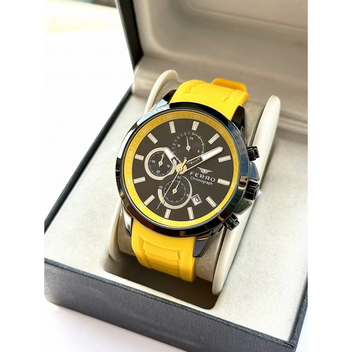 FM31359D Silikon Kordonlu Erkek Kol Saati