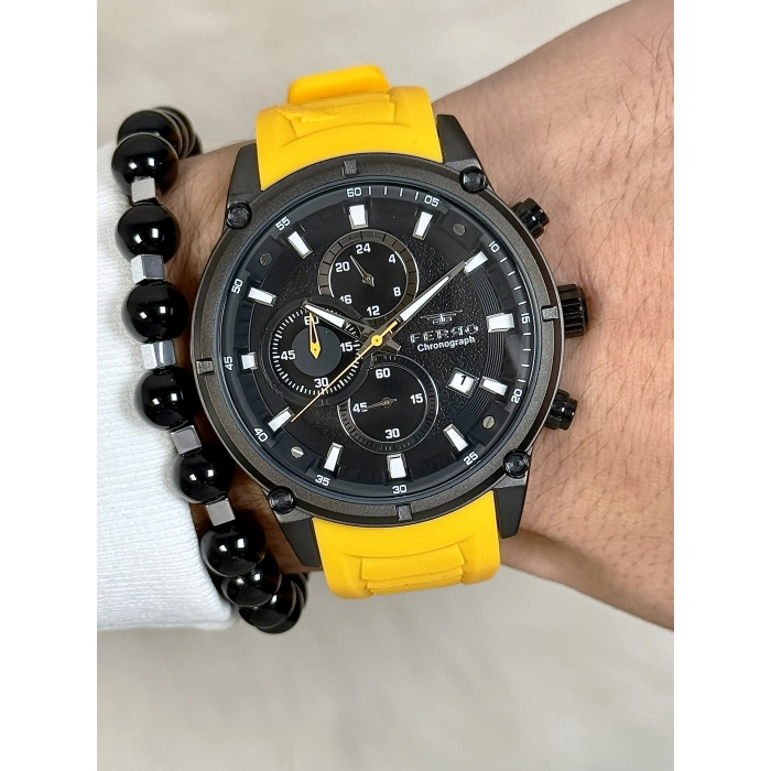 FM31363D Silikon Kordonlu Erkek Kol Saati