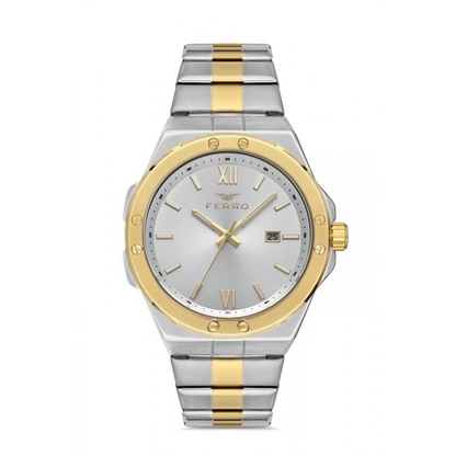 F11357A Çelik Kordonlu Erkek Kol Saati