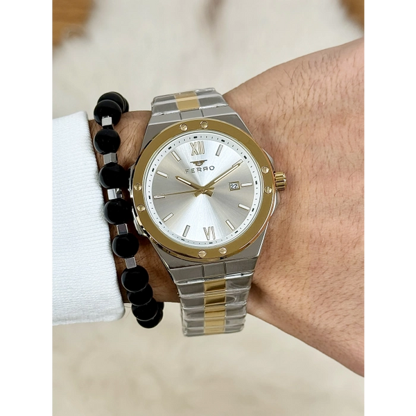 F11357A Çelik Kordonlu Erkek Kol Saati