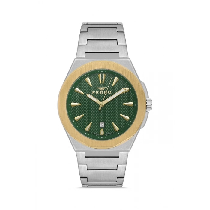 F11498AWT Çelik Kordonlu Erkek Kol Saati