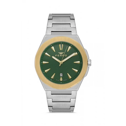 F11498AWT Çelik Kordonlu Erkek Kol Saati