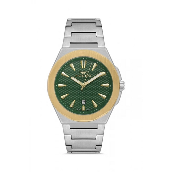 F11498AWT Çelik Kordonlu Erkek Kol Saati