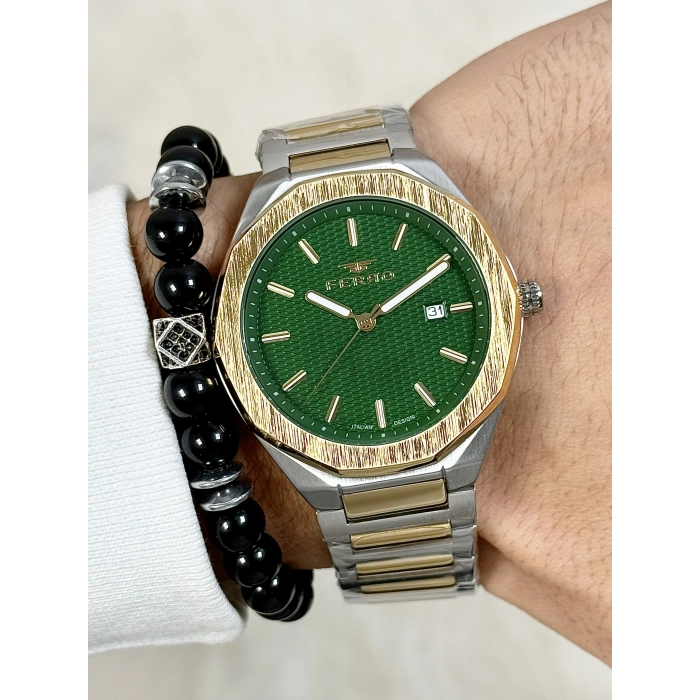 F11535A Çelik Kordonlu Erkek Kol Saati