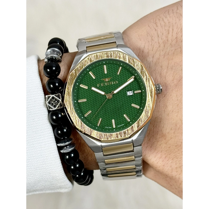 F11535A Çelik Kordonlu Erkek Kol Saati