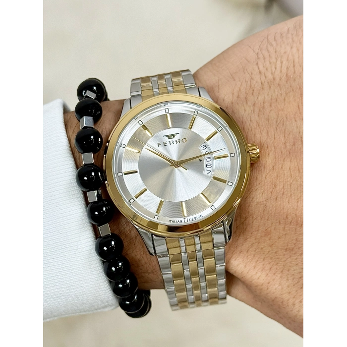 F11561AWT Çelik Kordonlu Erkek Kol Saati