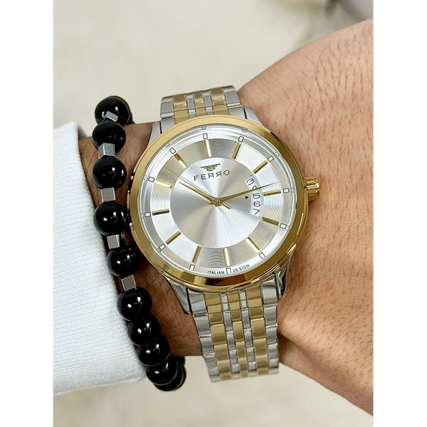 F11561AWT Çelik Kordonlu Erkek Kol Saati