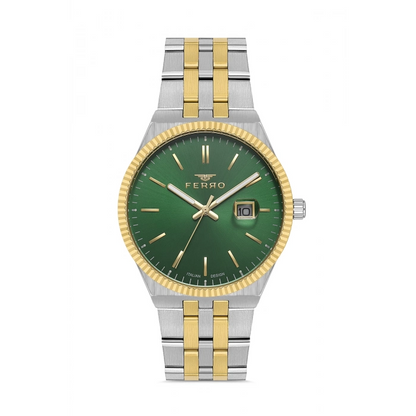 F11569AWT Çelik Kordonlu Erkek Kol Saati