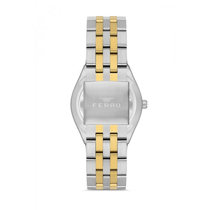 F11569AWT Çelik Kordonlu Erkek Kol Saati