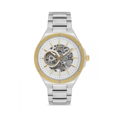 F31443A Çelik Kordonlu Otomatik Erkek Kol Saati