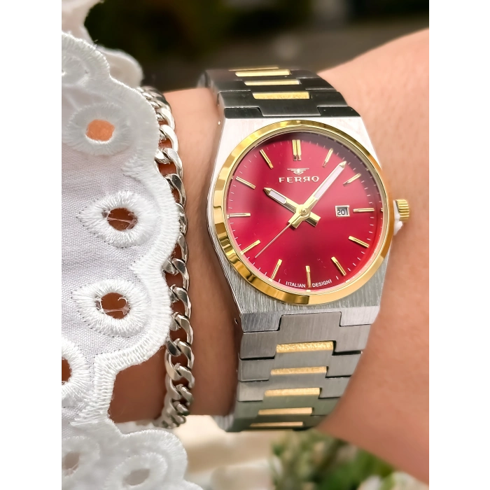 FL21495A Çelik Kordonlu Kadın Kol Saati