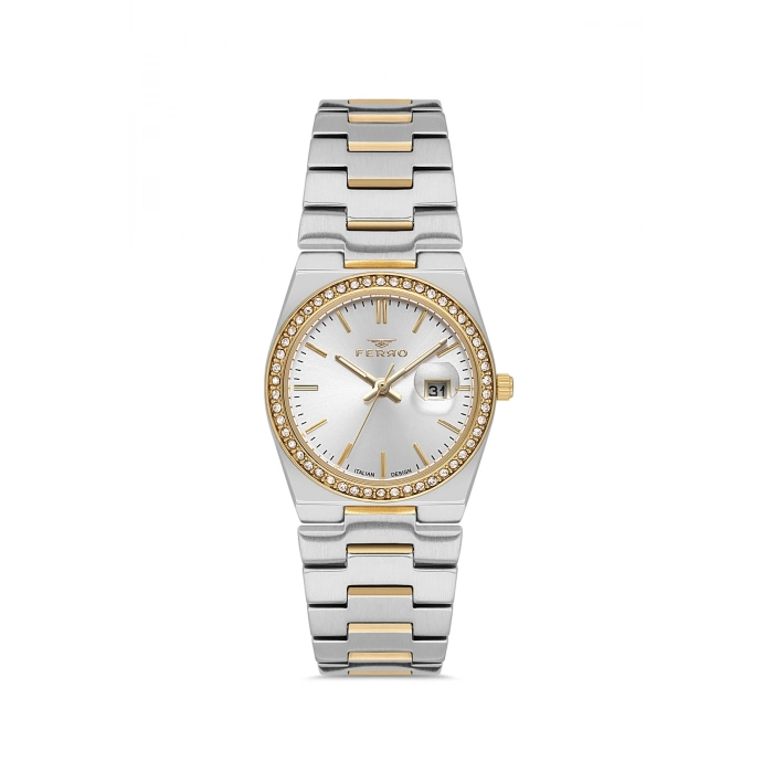 FL21596AWT Çelik Kordonlu Kadın Kol Saati