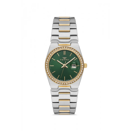 FL21596AWT Çelik Kordonlu Kadın Kol Saati