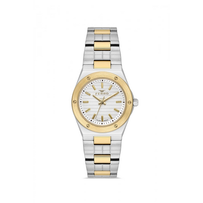 FL21643AWT Çelik Kordonlu Kadın Kol Saati