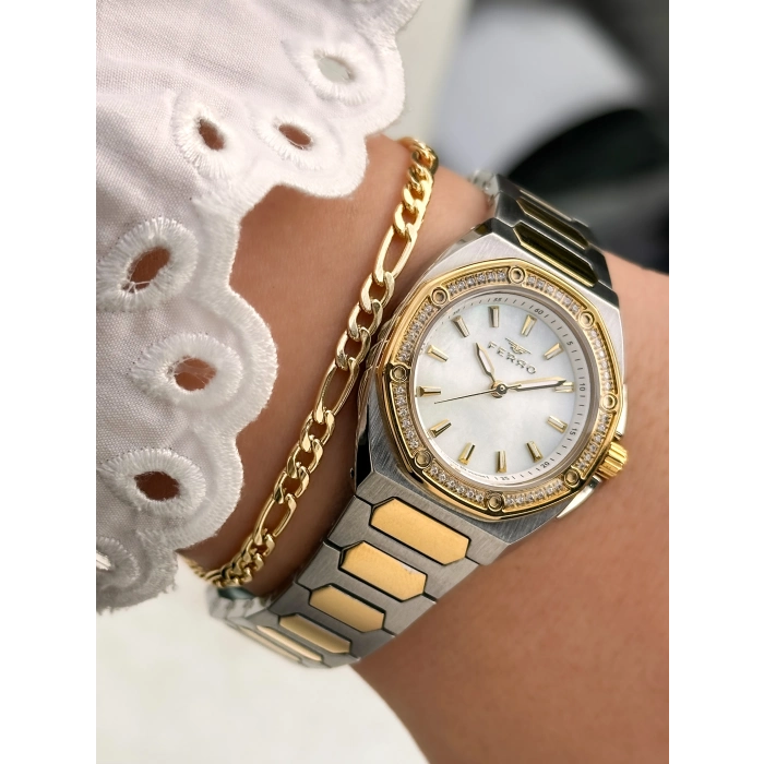 FL43026A Çelik Kordonlu Kadın Kol Saati