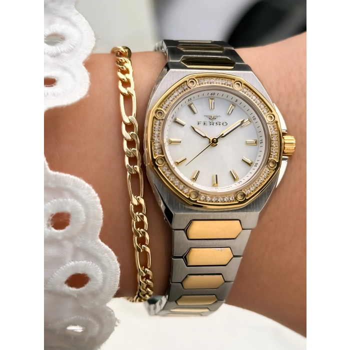 FL43026A Çelik Kordonlu Kadın Kol Saati